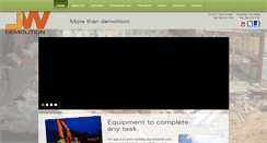 Desktop Screenshot of jwdemolition.com