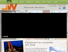 Tablet Screenshot of jwdemolition.com